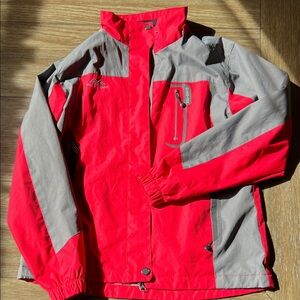 Women's Red and Gray Ski Jacket